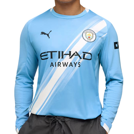 Manchester City FC Long Sleeve Home Jersey 2025/26