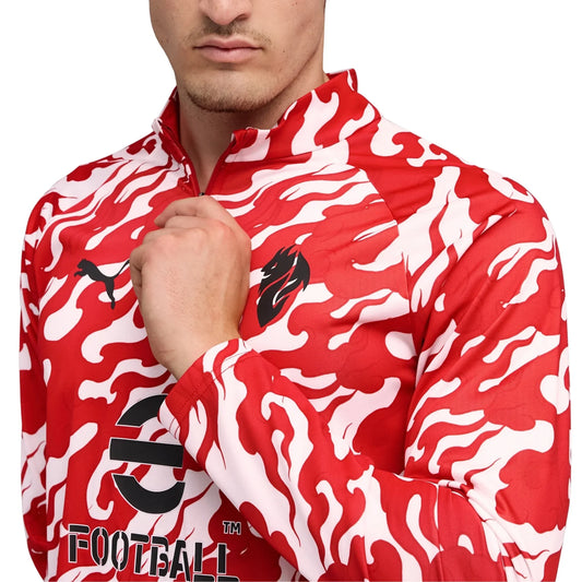 AC MIlan Pre-Match Quarter-Zip Top 2025/26