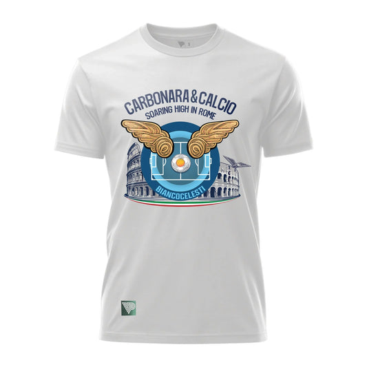 I Biancocelesti Carbonara & Calcio – Soaring High in Rome T-Shirt