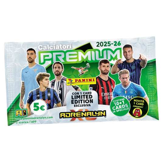 Calciatori Adrenalyn XL Premium Card Pack 2025/26 - 11 Cards