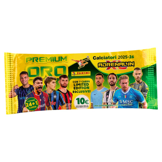 Calciatori Adrenalyn XL Premium Gold Card Pack 2025/26 - 25 Cards
