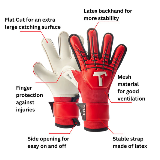 Red Beast 3.0 Junior Finger Protection Goalkeeper Gloves