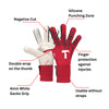 Red Beast 3.0 Finger Protection Goalkeeper Gloves