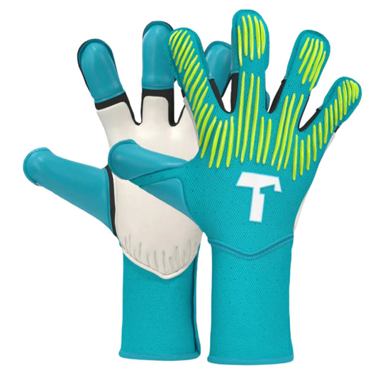 Rebel 2.0 Sky Blue Finger Protection Goalkeeper Gloves