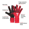 Rebel 2.0 Solar Red Finger Protection Goalkeeper Gloves