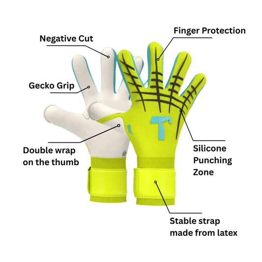 Gants de gardien de but Fluo Beast 3.0 avec protection des doigts