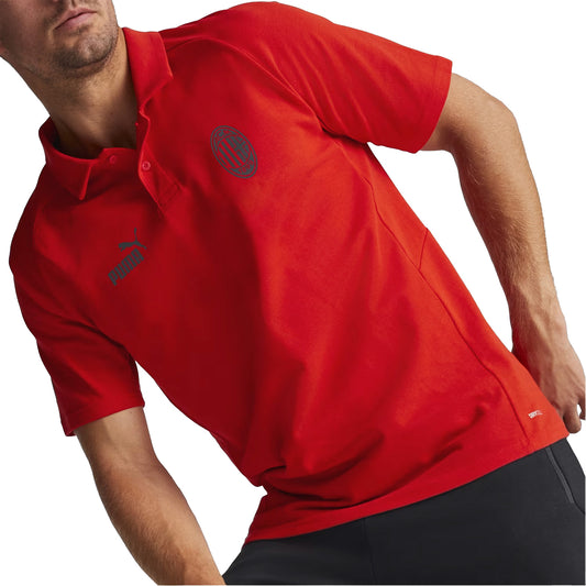 AC Milan Football Casuals Polo Shirt 2022/23 | EvangelistaSports.com | Canada's Premiere Soccer Store