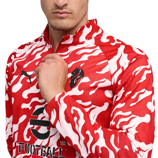 AC MIlan Pre-Match Quarter-Zip Top 2025/26