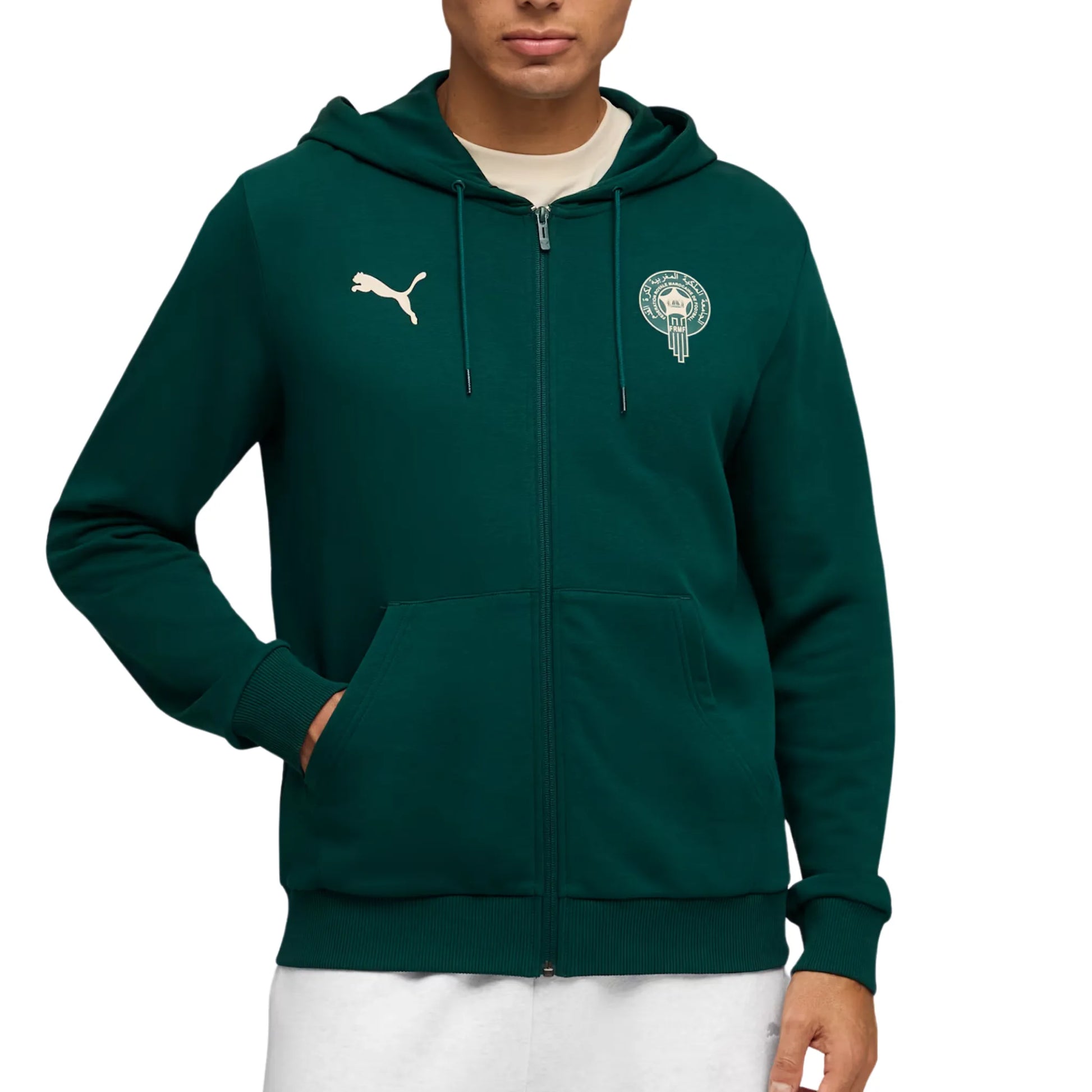 Puma Morocco FRMF FTBLCulture Zip-Up Hoodie 2026/27 | Evangelista