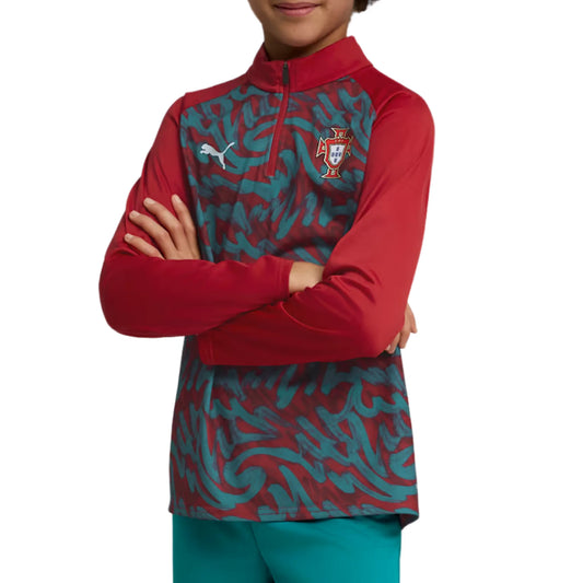 Portugal FPF Junior Pre-Game 1/4 Zip Top 2026/27