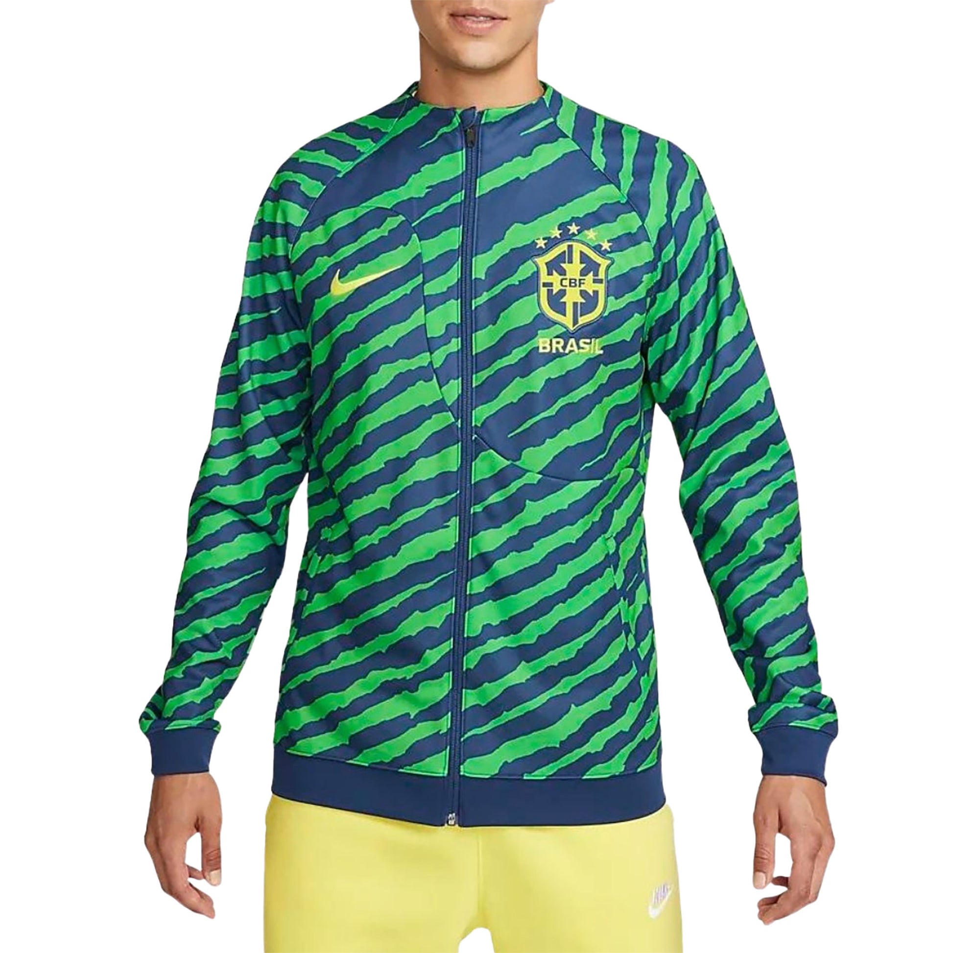 Brazil CBF Academy Pro Full-Zip Knit Soccer Jacket 2022/23 | EvangelistaSports.com | Canada's Premiere Soccer Store