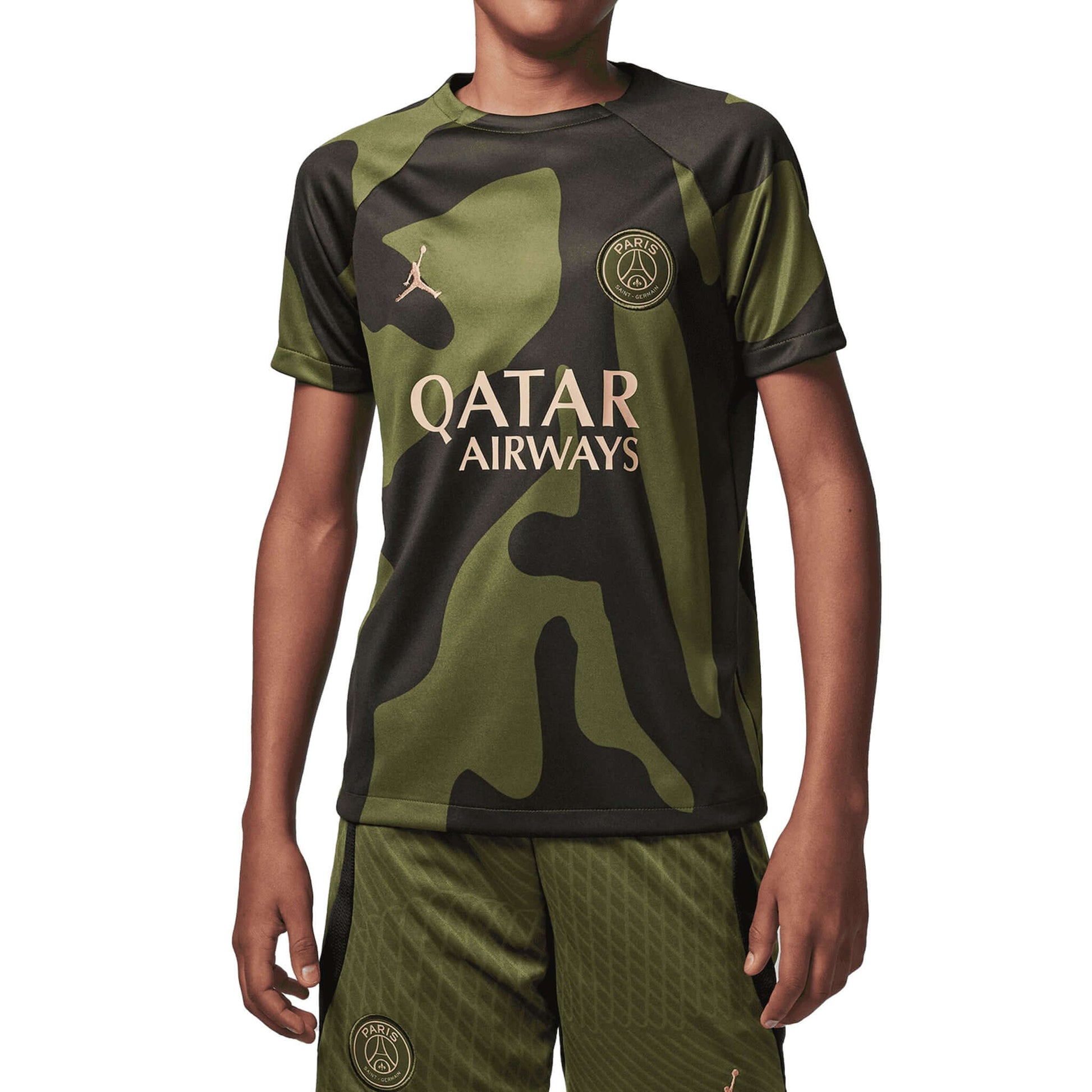 Paris Saint-Germain PSG Academy Pro Fourth Jordan Junior Pre-Match Jersey 2023/24 | EvangelistaSports.com | Canada's Premiere Soccer Store