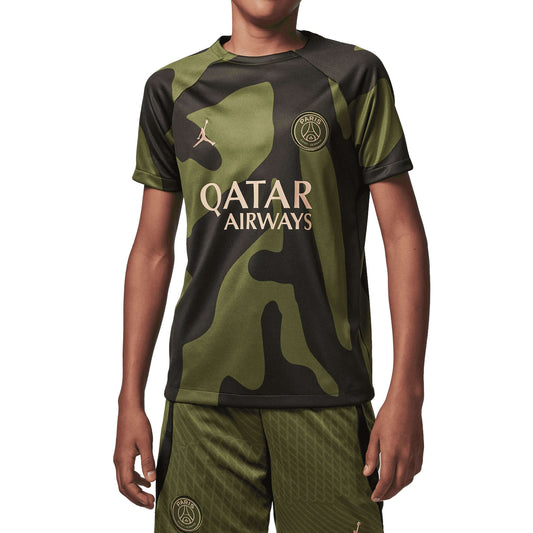 Paris Saint-Germain PSG Academy Pro Fourth Jordan Junior Pre-Match Jersey 2023/24 | EvangelistaSports.com | Canada's Premiere Soccer Store