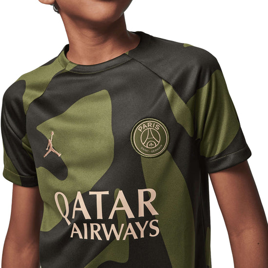 Paris Saint-Germain PSG Academy Pro Fourth Jordan Junior Pre-Match Jersey 2023/24 | EvangelistaSports.com | Canada's Premiere Soccer Store