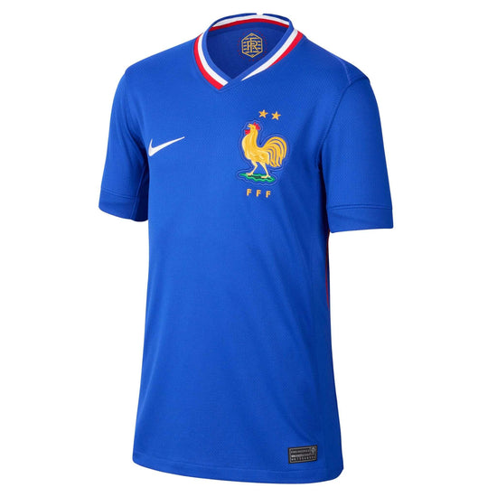France FFF Stadium Junior Home Jersey 2024/25 | EvangelistaSports.com | Canada's Premiere Soccer Store