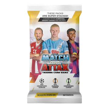 Match Attax UEFA Champions League 2025/26 Card Pack - 12 Cards