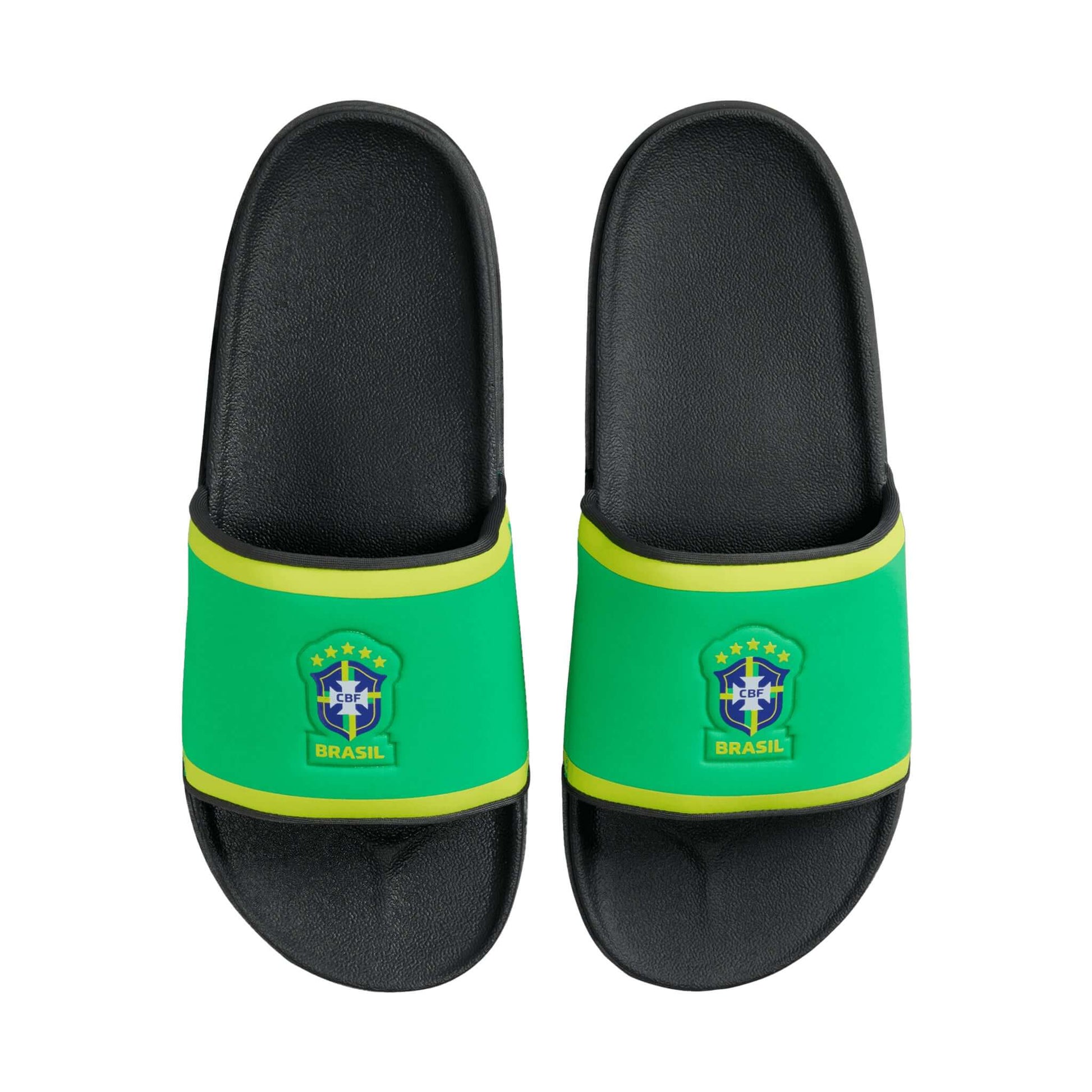 Brazil CBF Offcourt Soccer Slides | EvangelistaSports.com | Canada's Premiere Soccer Store