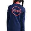 FC Barcelona Dri-Fit Long-Sleeve Junior 3/4 Zip Top 2025/26