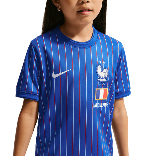 France FFF x Jacquemus Dri-FIT Soccer Junior Pre-Match Jersey 2026/27
