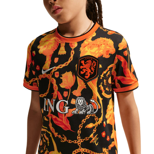 Netherlands KNVB x Patta Dri-FIT Soccer Junior Pre-Match Jersey 2026/27