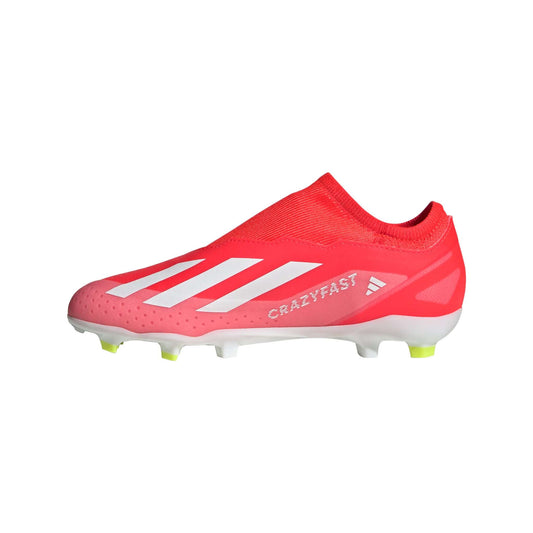 X Crazyfast League Junior Laceless Firm Ground Cleats | EvangelistaSports.com | Canada's Premiere Soccer Store