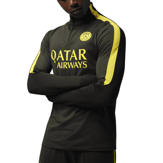 Paris Saint-Germain PSG Strike Third Jordan Knit Drill Top 2026/27