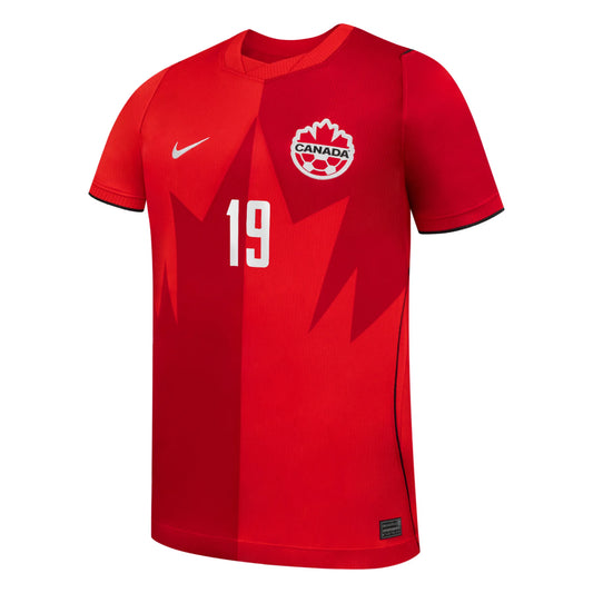 Canada CSA Alphonso Davies Stadium Junior Home Jersey 2026/27