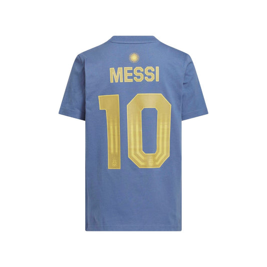 Argentina AFA Messi Name And Number Junior Graphic T-Shirt