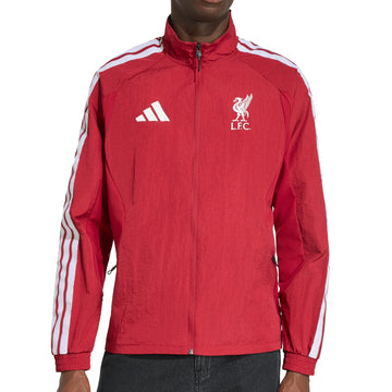 adidas I Love Liverpool ジャケット レッド adidas Liverpool FC Home Anthem Jacket 2026/27 | Evangelista