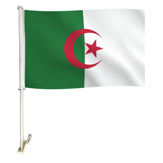Algeria 12" x 18" Car Flag