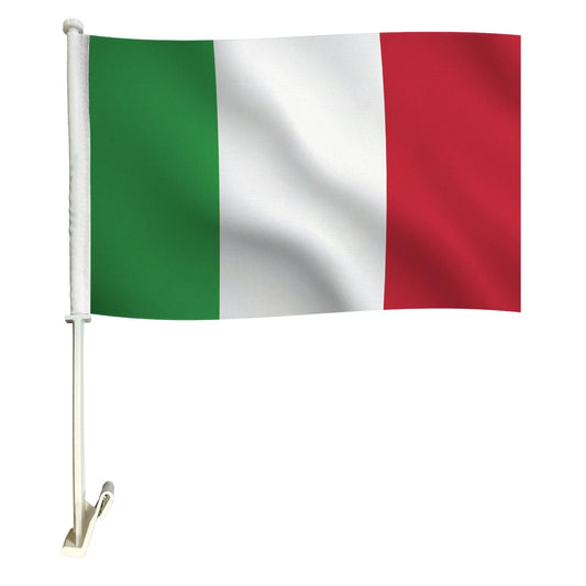Italy 12" x 18" Car Flag