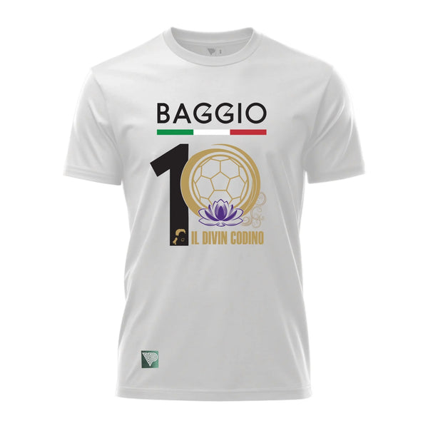 Puma Roberto Baggio サッカーシャツ 10番 Vintage Pitch Il Divin Codino – The Number 10 Icon T-Shirt