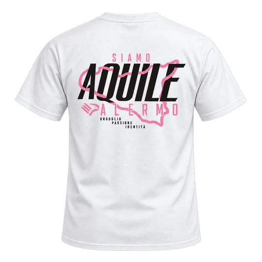 Siamo Aquile Palermo Vintage Soccer T-Shirt – Pink Eagles