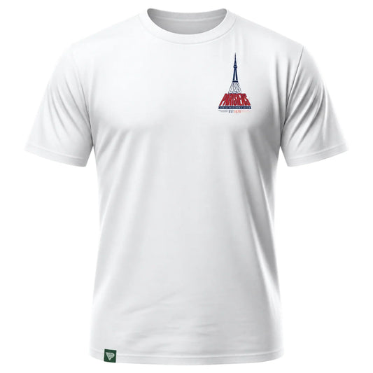 ICI C’EST PARIS Soccer T-Shirt – Vintage Eiffel Tower Football Graphic